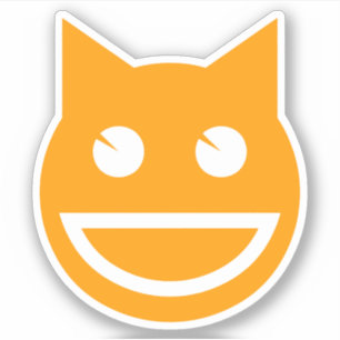 Adesivo Emoji Cat Sorridente