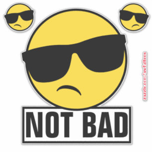 Adesivo Emoji não ruim