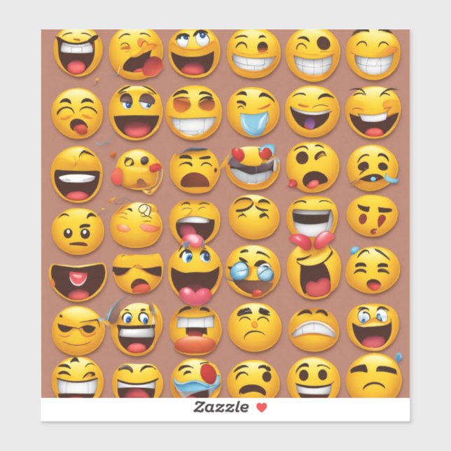 Adesivo emoji stickers engraçado (Folha)