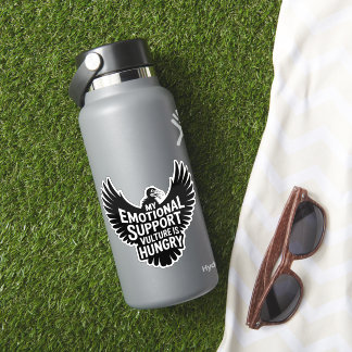 Adesivo Emotional Support Vulture Funny Mental Health Meme