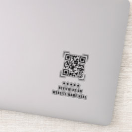 Adesivo Empresa Comercial | Código QR de Revisão