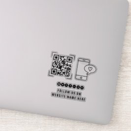 Adesivo Empresa comercial | Siga-nos a verificação de códi