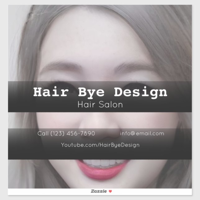 Adesivo Empresa Hair Styling para publicidade de veículos (Folha)