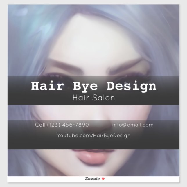 Adesivo Empresa Hair Styling para publicidade de veículos (Folha)