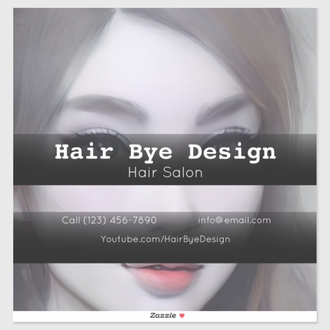 Adesivo Empresa Hair Styling para publicidade de veículos (Folha)