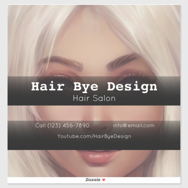 Adesivo Empresa Hair Styling para publicidade de veículos (Folha)