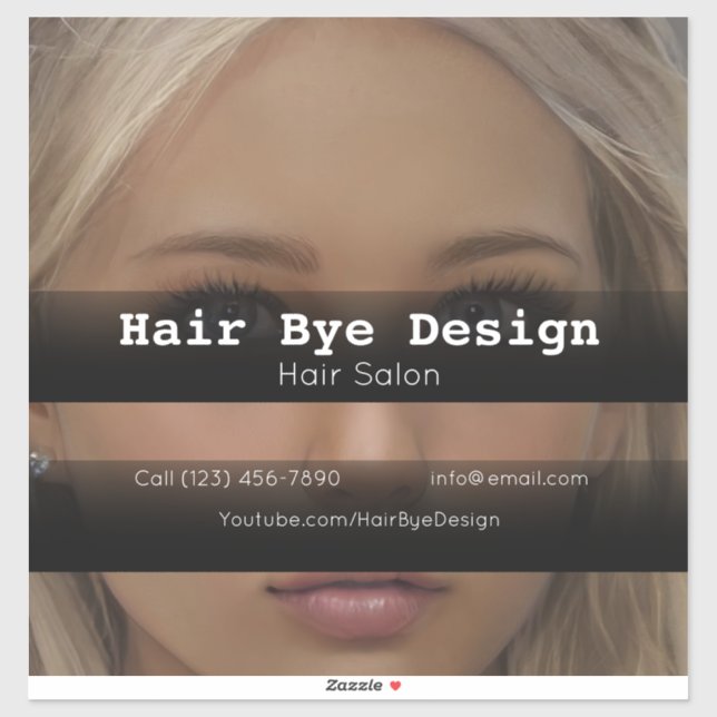 Adesivo Empresa Hair Styling para publicidade de veículos (Folha)