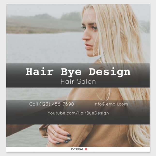 Adesivo Empresa Hair Styling para publicidade de veículos (Folha)