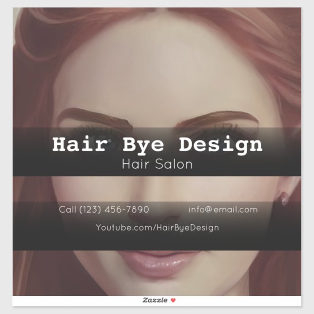 Adesivo Empresa Hair Styling para publicidade de veículos (Folha)