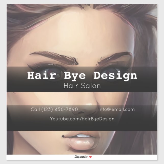 Adesivo Empresa Hair Styling para publicidade de veículos (Folha)