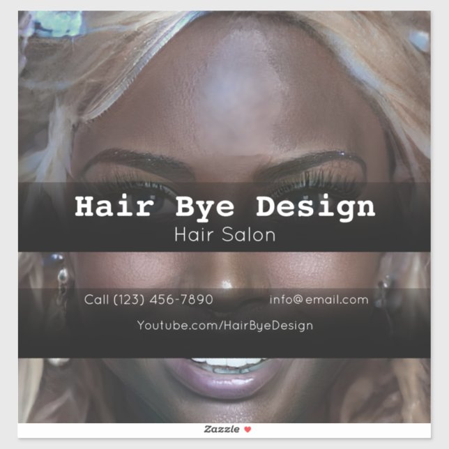 Adesivo Empresa Hair Styling para publicidade de veículos (Folha)