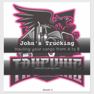 Adesivo Empresas de transporte de caminhões que anunciam n