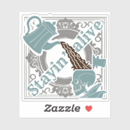 Adesivo Empurre o café!