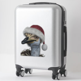 Adesivo Emu Australiano Fofo Usando Um Chapéu Festivo De F