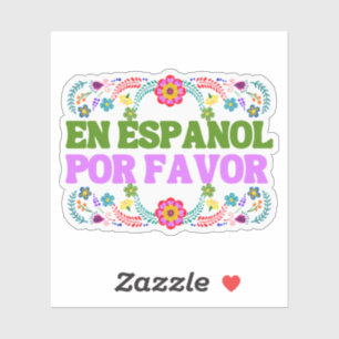 Adesivo En Español Por Favor , Professora Espanhola Gift M