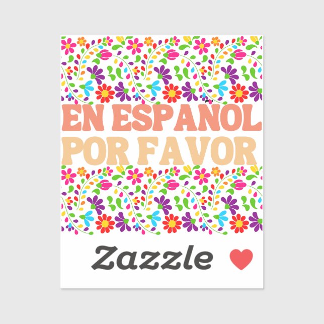 Adesivo En Español Por Favor , Professora Espanhola Gift M (Folha)