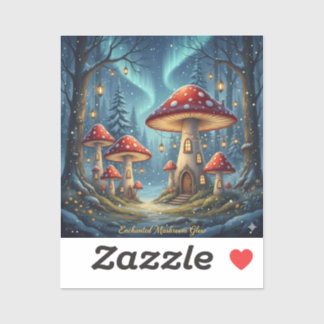 Adesivo  Enchanted Mushroom Glow Mug – Magical Fairy Fores