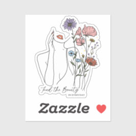 Adesivo Encontre A Beleza Na Cotação Inspiracional Do Dia