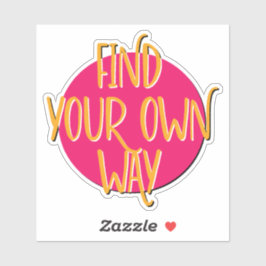 Adesivo Encontre seu próprio slogan de 12 etapas