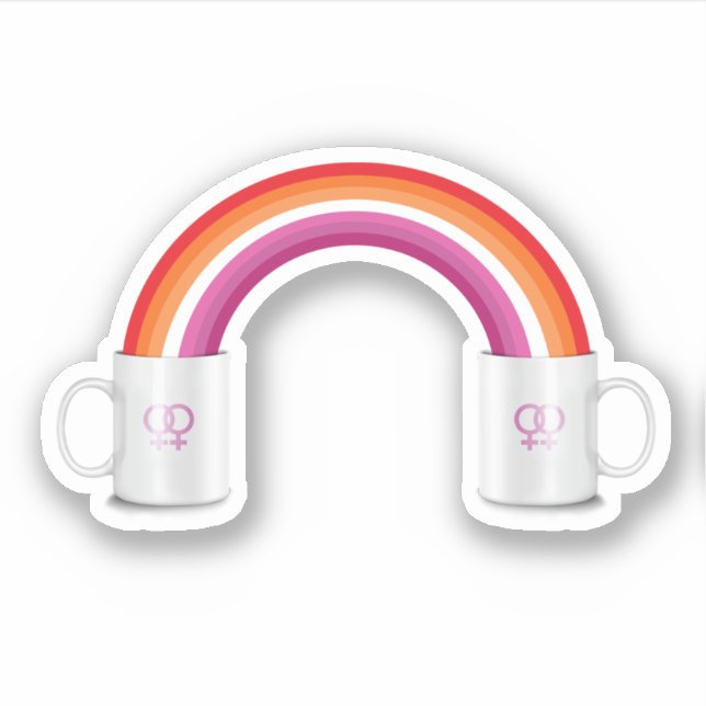 Adesivo Encontro Café Lesbiano (Frente)
