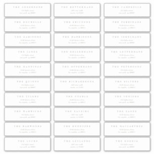 Adesivo Endereço clássico de casamento individual verde sa