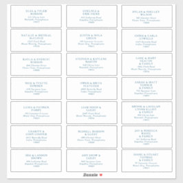 Adesivo Endereço de Convidado da Fonte Azul do Oceano Molo