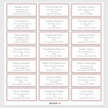 Endereço de Convidado de Férias de Natal Simples