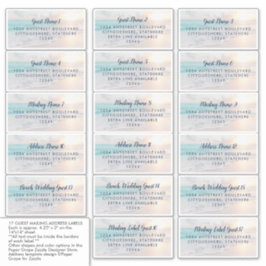 Adesivo Endereço de Convidado de Praia