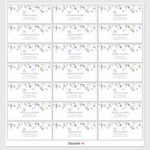 Adesivo Endereço de Convidado do Chá de panela de Flor Sel