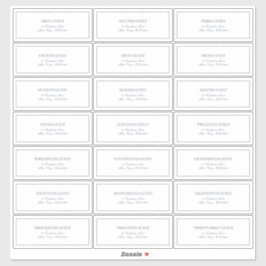 Adesivo Endereço de Convidado do Script Clássico Azul do E