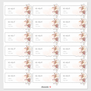 Adesivo Endereço de Convidado Eucalyptus para Folhagem de 