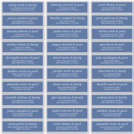 Adesivo Endereço de Convidado para Casamento Chic Simples 