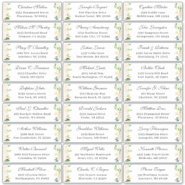 Adesivo Endereço de Convidado para Casamento Frológico Dou