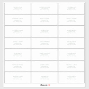 Adesivo Endereço de Convidado Verde do Sage Escuro Transpa