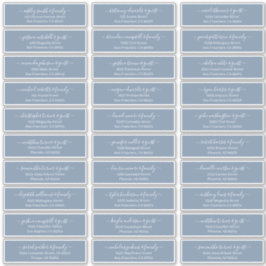 Adesivo Endereço de Convidados para Casamento de Script Ch