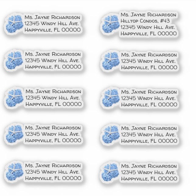 Adesivo Endereço de Correspondência Individual de Casament (Frente)