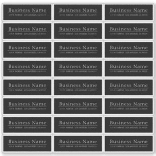 Adesivo Endereço de devolução à prova d'água transparente