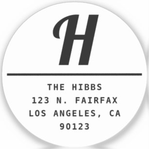 Adesivo Endereço de devolução preto e branco transparente