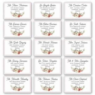 Adesivo Endereço de Entrega Individual de Cartão de Natal