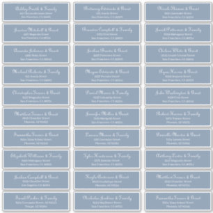 Adesivo Endereço de Nomes de Convidado de Casamento de Scr