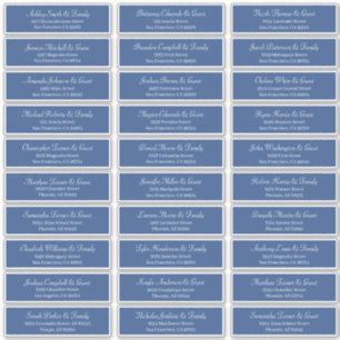 Adesivo Endereço de Nomes de Convidado de Casamento de Scr