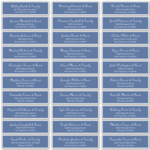 Adesivo Endereço de Nomes de Convidado de Casamento de Scr