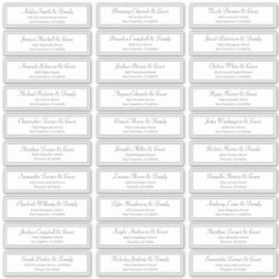 Adesivo Endereço de Nomes de Convidado de Casamento de Scr