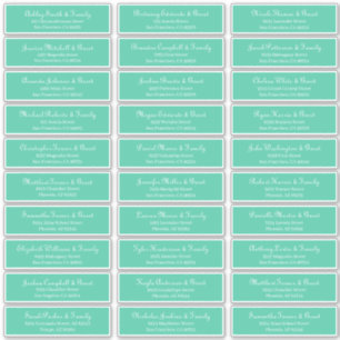 Adesivo Endereço de Nomes de Convidado de Casamento de Scr