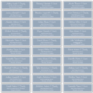 Adesivo Endereço de Nomes de Convidados de Casamento de S