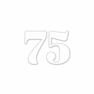 Adesivo Endereço de rua do lixo de caixa do número perso