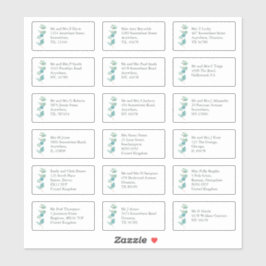 Adesivo Endereço do Nome do Destinatário Individual EucaIy