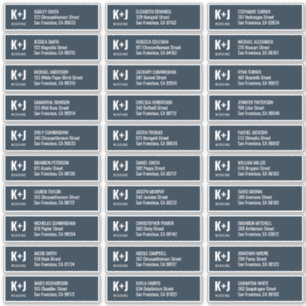 Adesivo Endereço: Modern + Minimalist Wedding Guest Names
