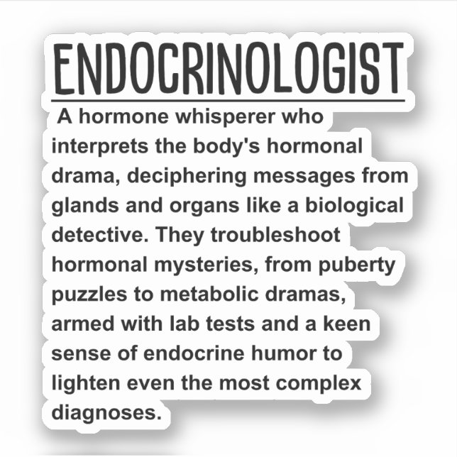 Adesivo Endocrinologista (Frente)