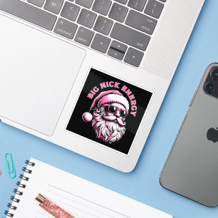 Adesivo Energia do Grande Nick Papai Noel Natal Engraçado 
